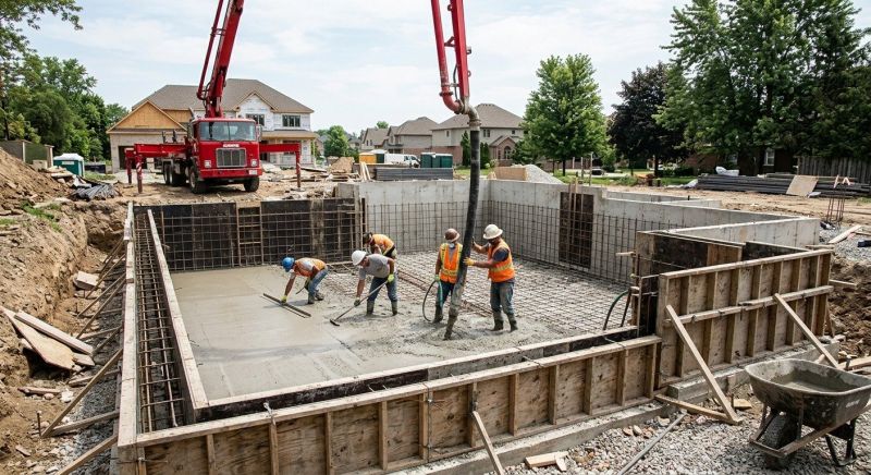 Basement Concrete Installation in Hamden, CT