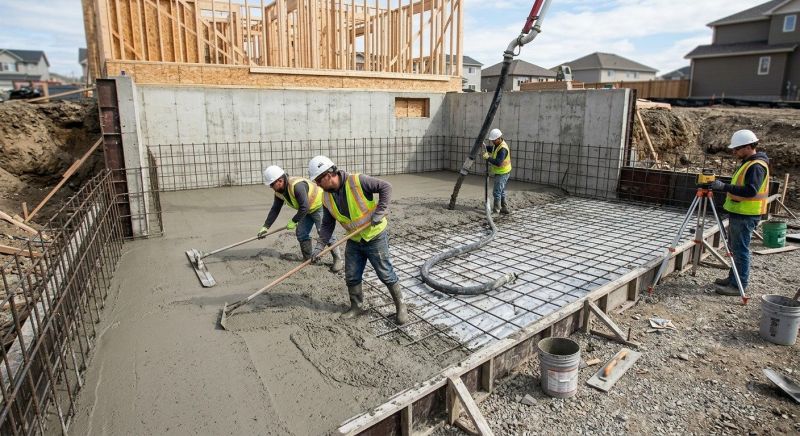Basement Concrete Installation in Hamden, CT