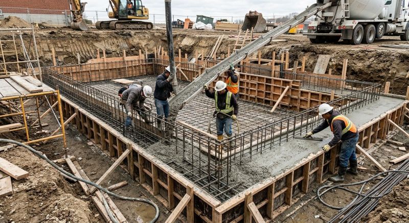Basement Concrete Pouring in Hamden, CT