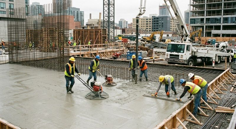 Commercial Slab Construction in Plymouth, CT