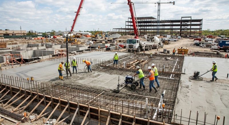 Commercial Slab Installation in Hamden, CT