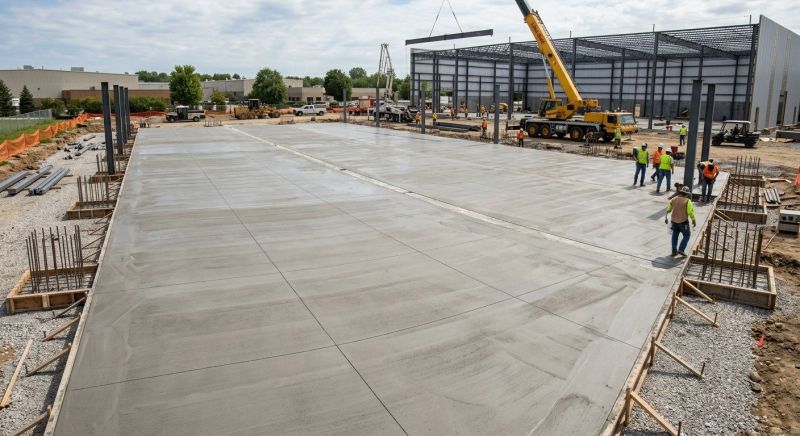 Commercial Slab Installation in Plainville, CT