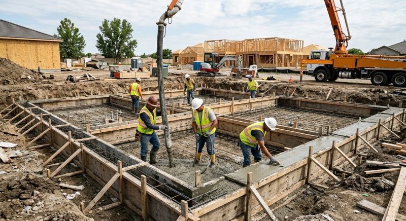 Concrete Foundation Installation in Berlin, CT