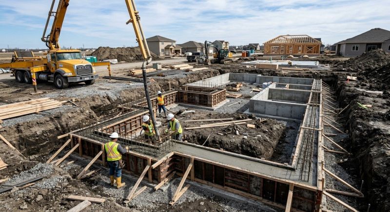 Concrete Foundation Installation in Derby, CT