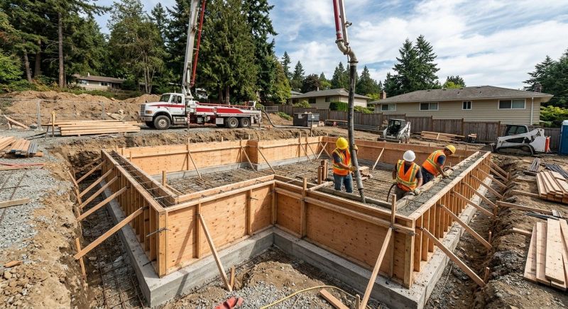 Concrete Foundation Installation in Hamden, CT