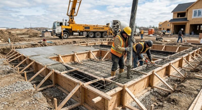 Concrete Foundation Installation in Monroe, CT