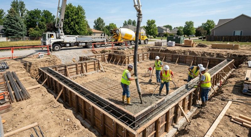 Concrete Foundation Installation in Redding, CT