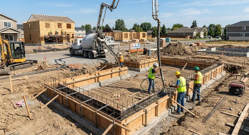 Foundation Construction in Berlin, CT