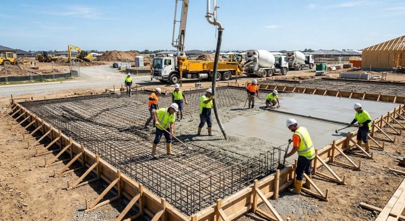 Foundation Slab Construction in Hamden, CT