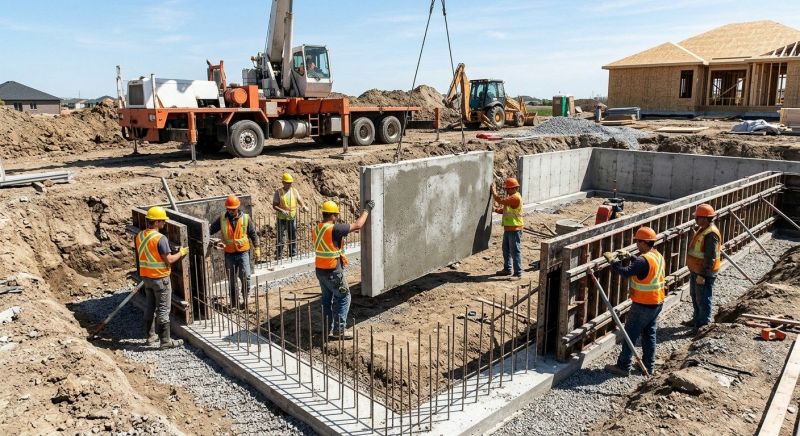 Foundation Wall Pouring in Durham, CT