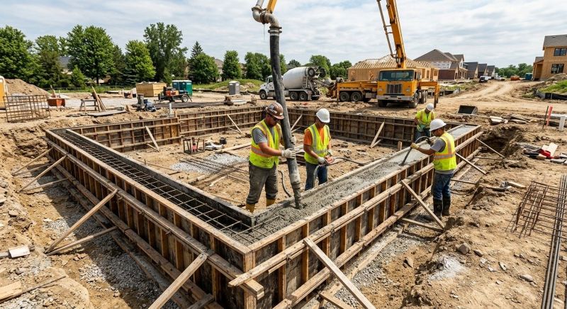 Foundation Wall Pouring in Hamden, CT
