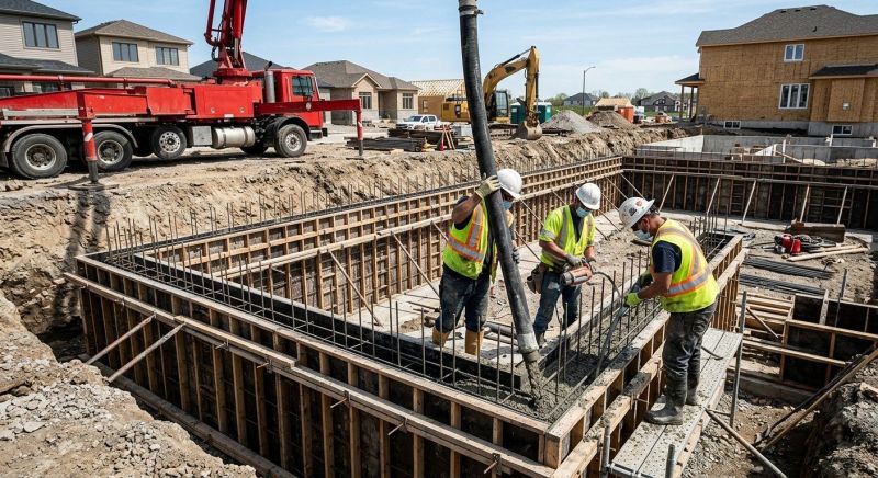 Foundation Wall Pouring in Monroe, CT