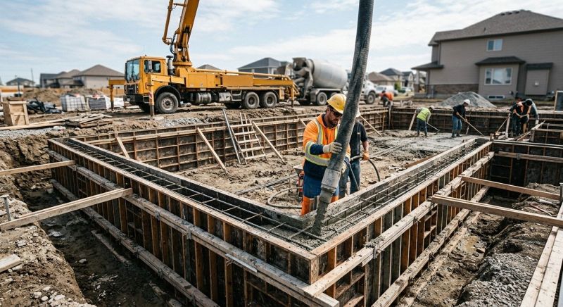Foundation Wall Pouring in Redding, CT
