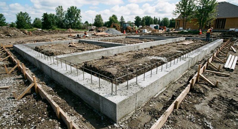 House Footing Construction in Hamden, CT